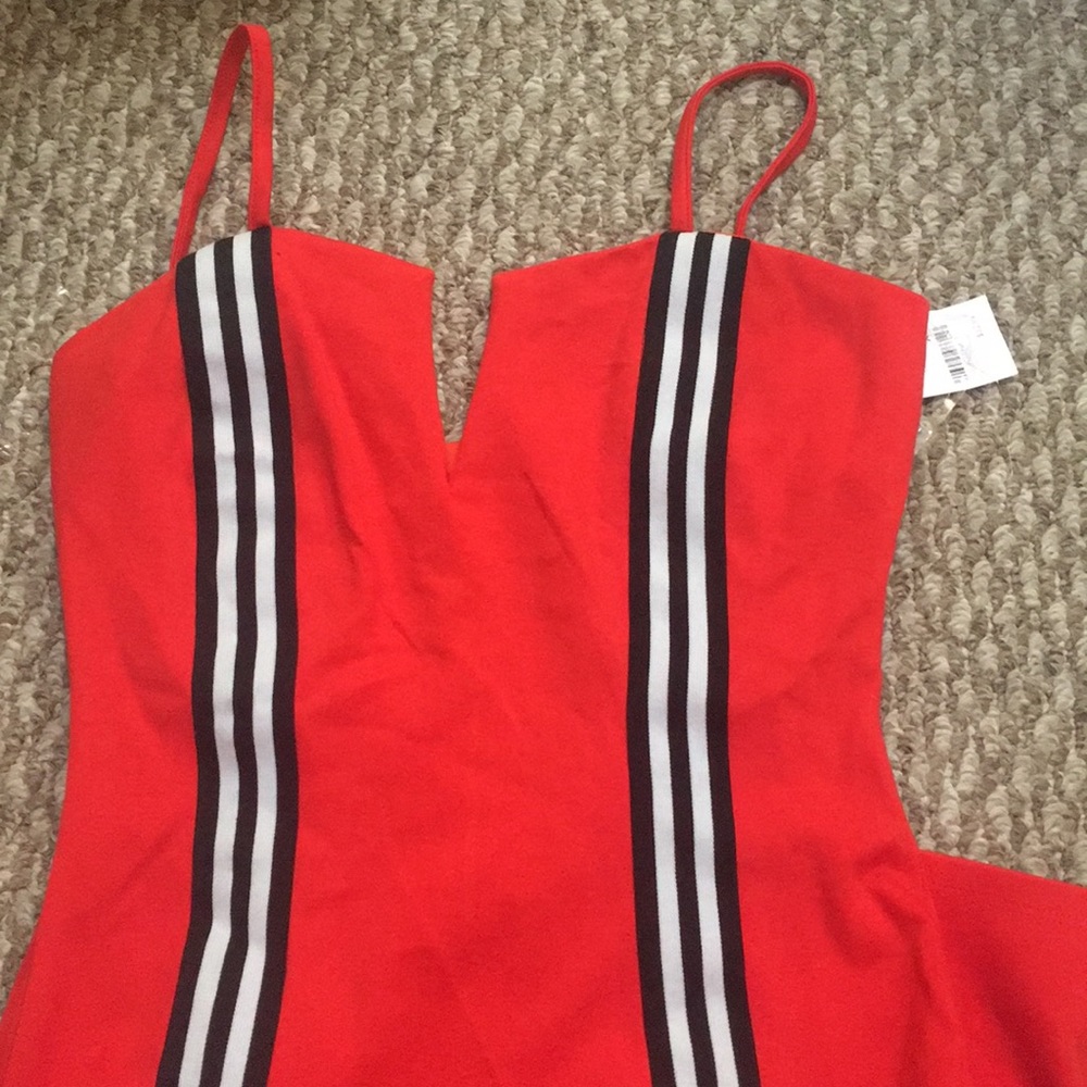 Charlotte Russe red striped dress